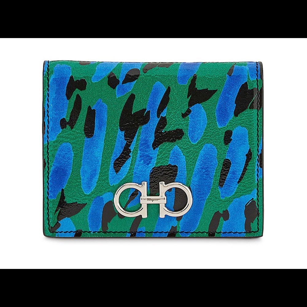NWT SALVATORE FERRAGAMO Patent Leather Card Case
